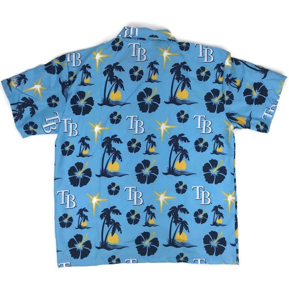 Tampa Bay Rays Hawaiian Shirt Men's Size Large MLB - Picture 3 of 12